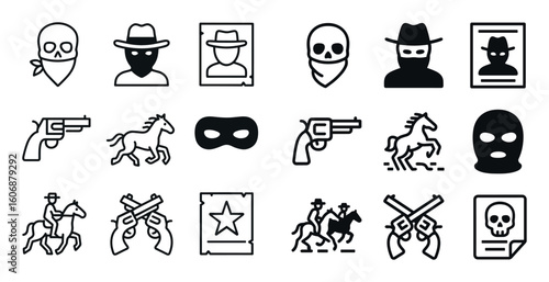 Western Outlaw Icons