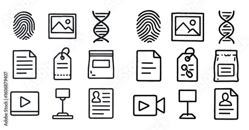 Forensic Evidence Icons