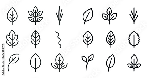 Botanical Icon Grid