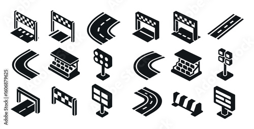 Racing Track Icons