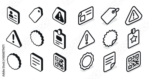 Isometric Sticker Icons