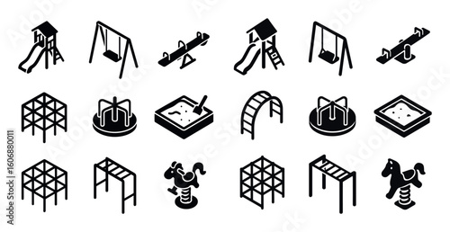 Playground Equipment Icons
