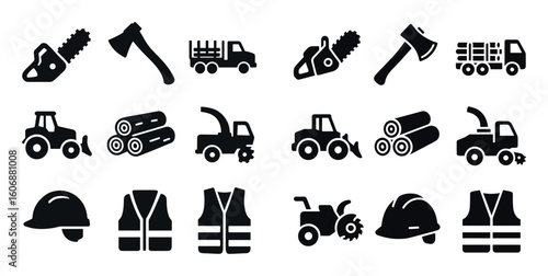 Timber Logging Icons