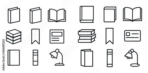 Minimalist Book Icons