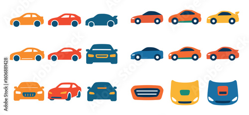 Colorful Coupe Icons