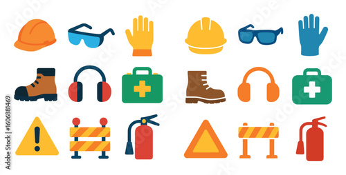 Safety Equipment Icons