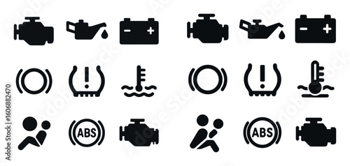 Dashboard Warning Icons