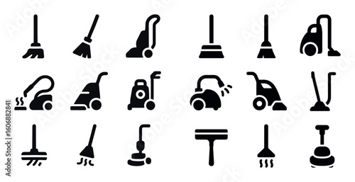 Cleaning Icons Grid