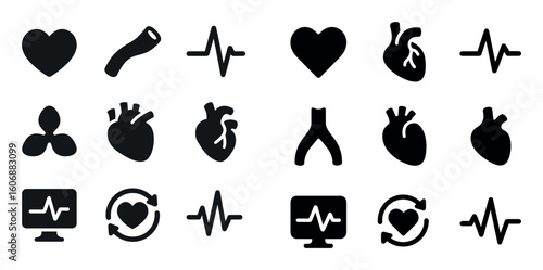 Heart Icons Grid