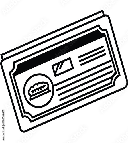 A vector illustration of a stack of daily newspapers with text on a white background, symbolizing business information and communication