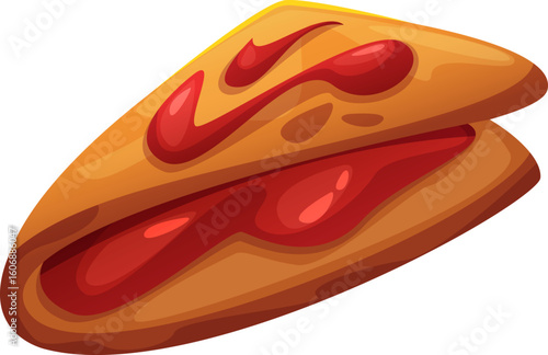 Crepe Pancake with Jam