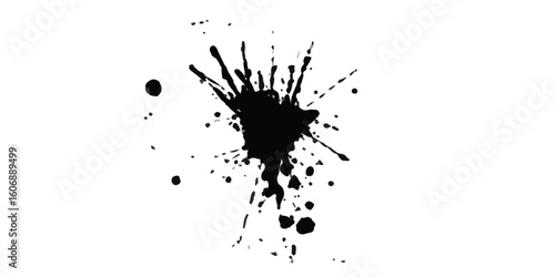 ink blots and splats. detailed ink splats Hyperrealistic Highly Detailed Isolated On Transparent Background	

