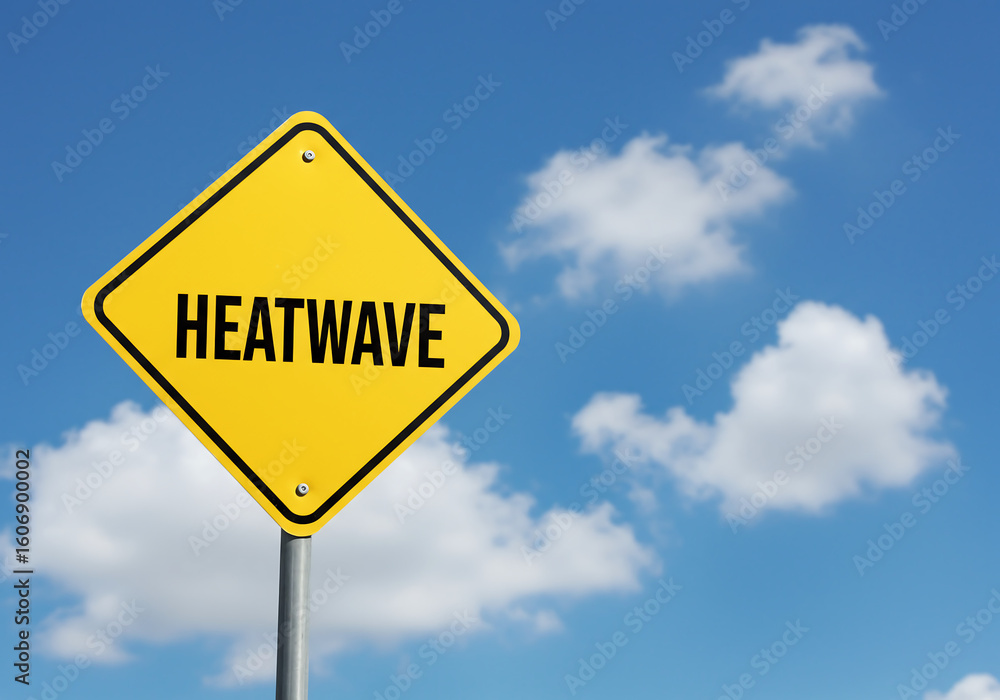 heatwave sign for extreme climate heatwave sign for extreme climate