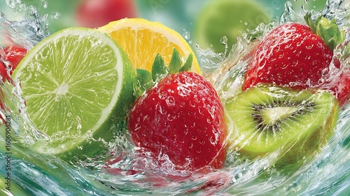 Refreshing Fruit Splash: A Vibrant Burst of Summer Flavors
