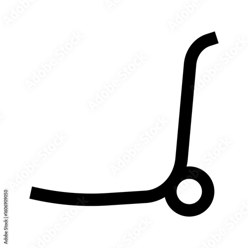 truck ramp icon on white background
