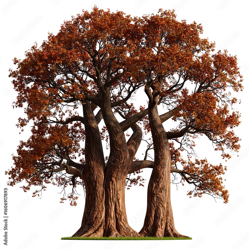 Obraz premium Autumnal grouping of large trees