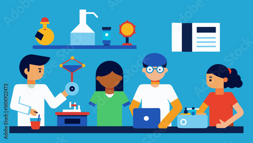 STEM Lab Classroom with 3D Printers and Projects