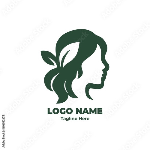 Sophisticated Botanical Branding Solution for Luxury Eco-Cosmetics and Wellness Spas