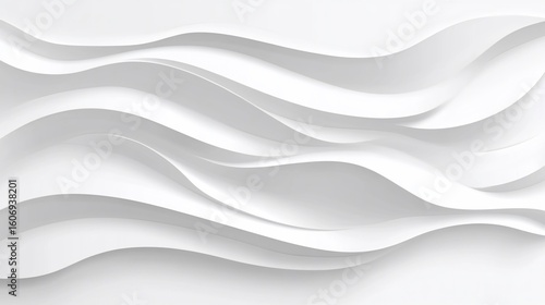 Monochrome Undulating Surfaces with subtle lighting and minimalistic style