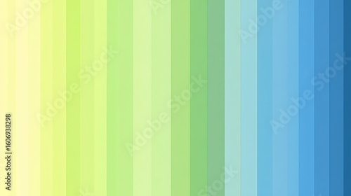 Vertical gradient of lemon yellow to ocean blue color palette pattern