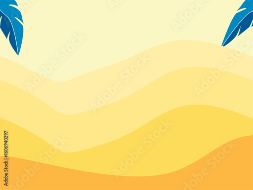 Gradien Background Summer holiday banner. Vector illustration,