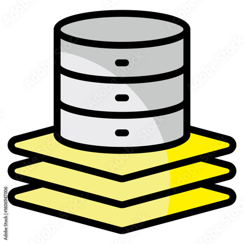 Data Layer  Icon Element For Design