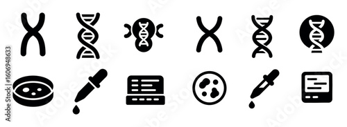 Genetics Icon Set