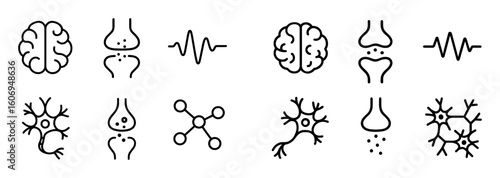 Minimalist Neuroscience Icons