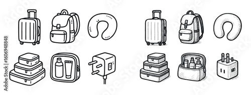 Travel Essentials Icons