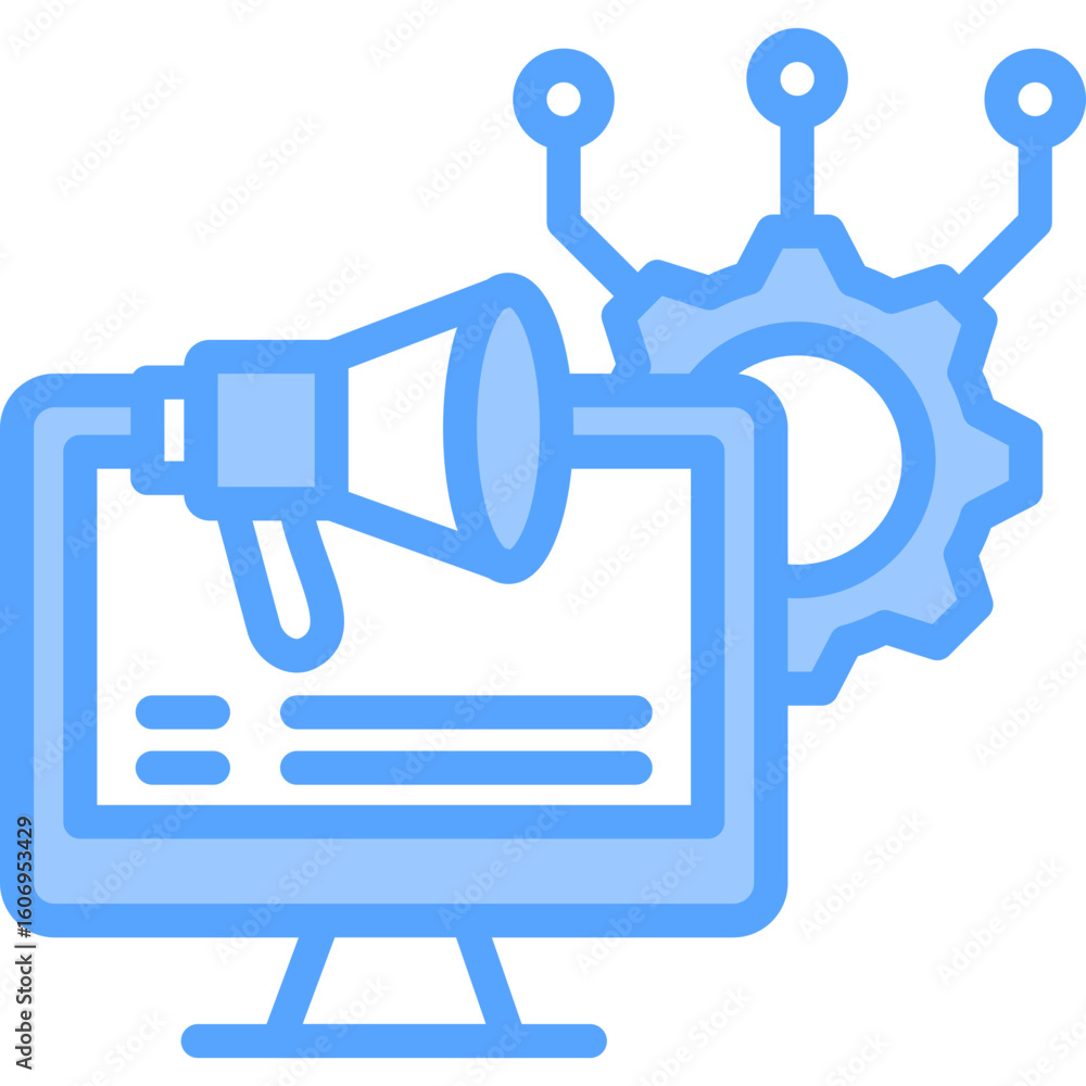Obraz premium Marketing Technology Icon