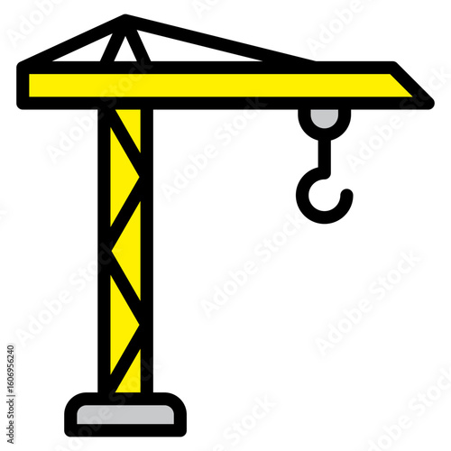 Crane  Icon Element For Design