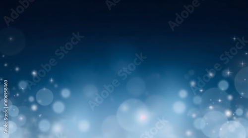 Midnight Blue Christmas Background with Silver Glow — Ideal for Premium Holiday Promo or Card