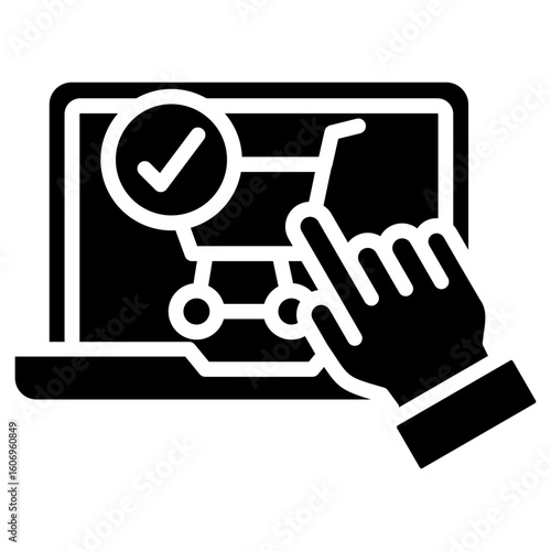 Self Checkout glyph icon