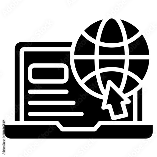 Web Portal glyph icon
