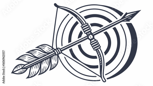 hand drawn vector illustration of a sword