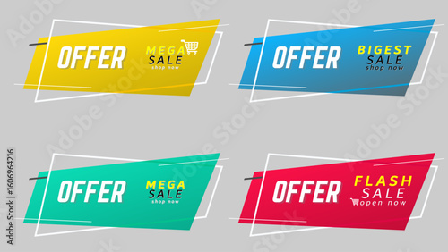 Sale Offer Banner for Goods Sales label
