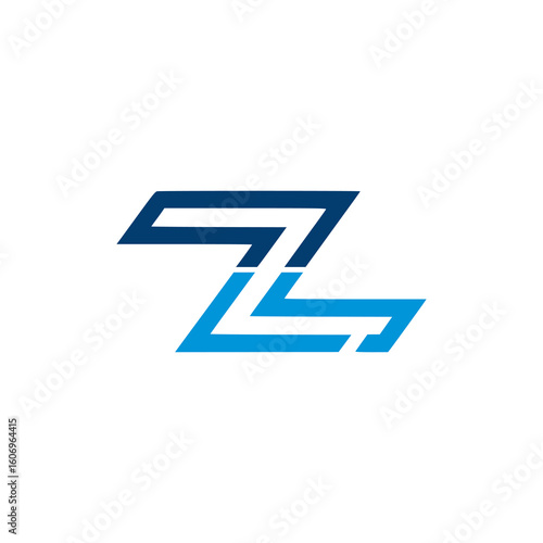 letter Z crypto company technology logo vector illustration template design