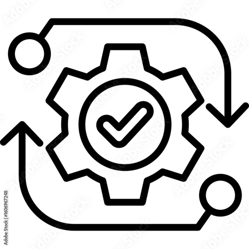 Automation line icon