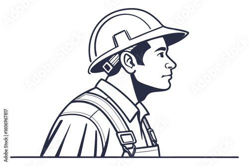 Wallpaper Mural Construction Worker Hard Hat Icon Vector Illustration Torontodigital.ca