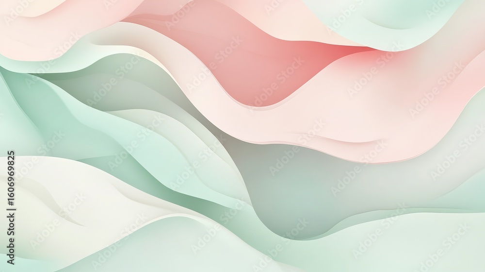 Fototapeta premium Minimal abstract gradient background with soft light and smooth curves, perfect for a professional banner design