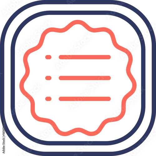 Menu Selection line color icon