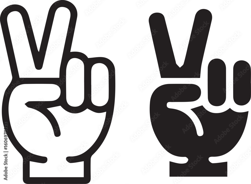 Obraz premium victory sign.