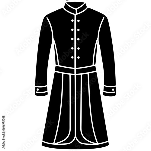 Sherwani Outline Art Vector
