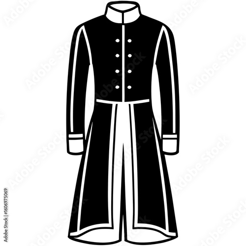 Sherwani Outline Art Vector