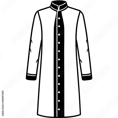 Sherwani Outline Art Vector