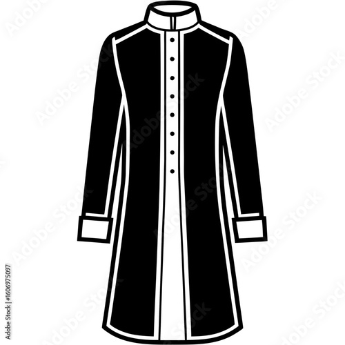 Sherwani Outline Art Vector