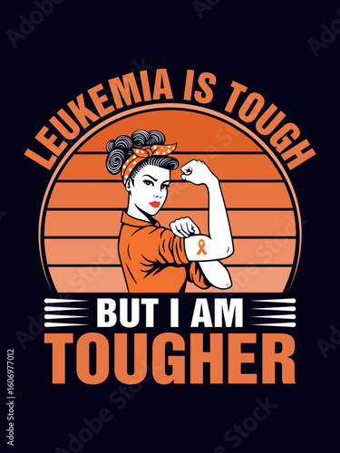 Leukemia awareness t-shirt design leukemia cancer awareness for Prints, Fashion Clothing, Posters, Tote Bags, Mugs, For Black Background