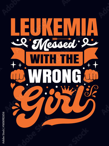 Leukemia awareness t-shirt design leukemia cancer awareness for Prints, Fashion Clothing, Posters, Tote Bags, Mugs, For Black Background