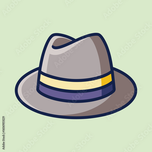 vector illustration of a trilby