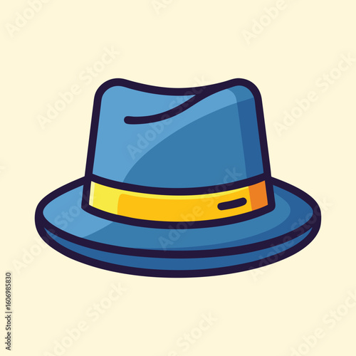 vector illustration of a trilby